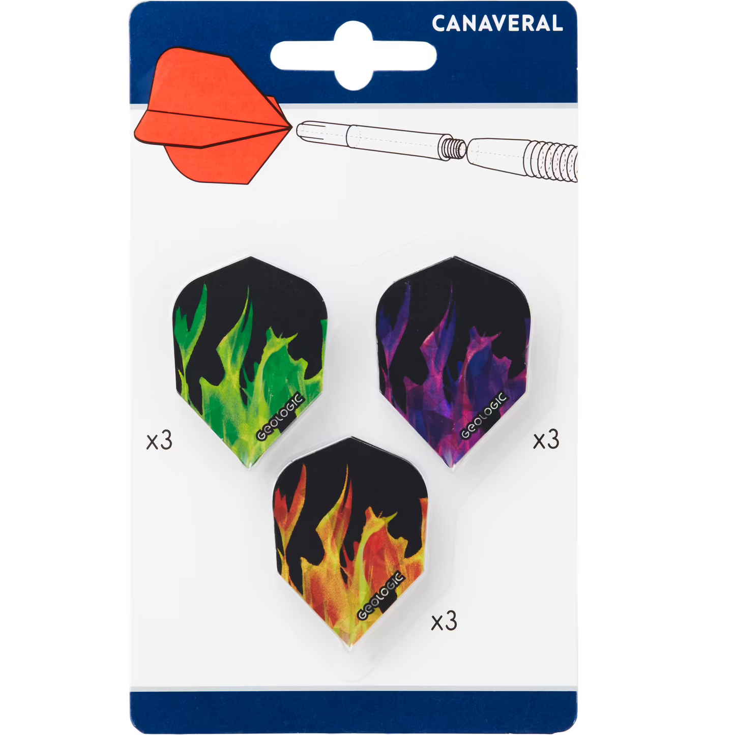 Dartflights Set 3 × 3 Standard